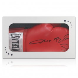 Sugar Ray Leonard Signed Boxing Glove. Gift Box