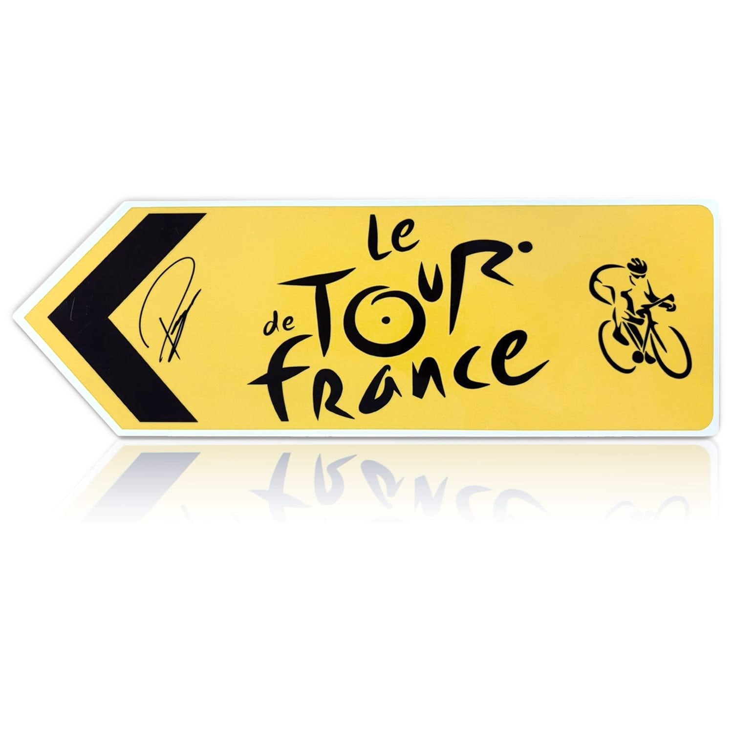 Tadej Pogacar Signed Tour de France Street Sign