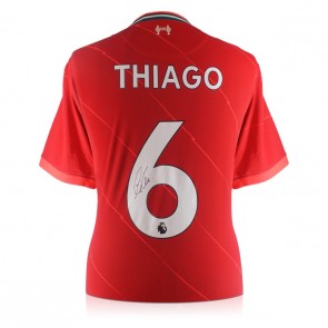 Thiago Alcântara Signed Liverpool 2021-22 Football Shirt