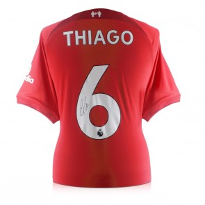 Thiago Alcântara Signed Liverpool 2022-23 Football Shirt