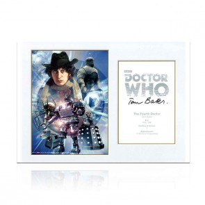 Tom Baker Signed Doctor Who Poster 