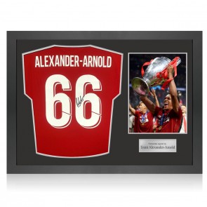Trent Alexander-Arnold Signed Liverpool 2018-19 Football Shirt. Icon Frame