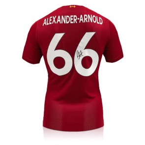 Trent Alexander-Arnold Signed Liverpool 2019-20 Football Shirt (Fan Style)