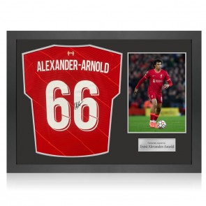 Trent Alexander-Arnold Signed Liverpool 2021-22 Football Shirt. Icon Frame