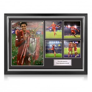 Trent Alexander-Arnold Signed Liverpool Football Photo Presentation. Deluxe Silver