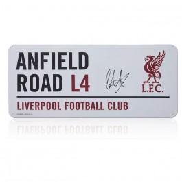 Trent Alexander-Arnold Signed Liverpool Street Sign