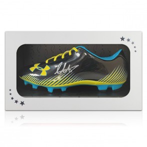 Trent Alexander- Arnold Signed Football Boot: Black & Yellow. Gift Box