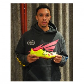 Trent Alexander- Arnold Signed Football Boot: Yellow And Red