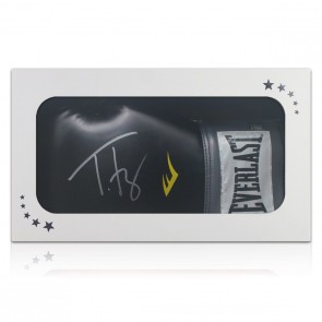 Tyson Fury Signed Boxing Glove: Black. Gift Box