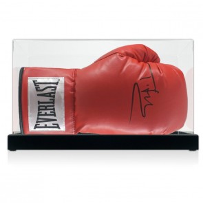  Tyson Fury Signed Boxing Glove (Portrait). Display Case