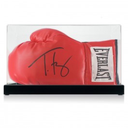  Tyson Fury Signed Boxing Glove. In Display Case