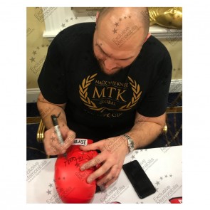  Tyson Fury Signed Boxing Glove (Portrait) 