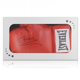 Tyson Fury Signed Red Boxing Glove In Gift Box 