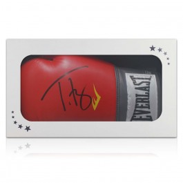Tyson Fury Signed Boxing Glove: Red. Gift Box