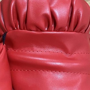 Mike Tyson Signed Red Boxing Glove. Damaged A