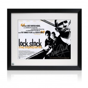 Vinnie Jones Signed Lock, Stock & Two Smoking Barrels Film Poster. Framed