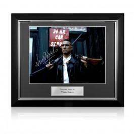 Vinnie Jones Signed Lock Stock And Two Smoking Barrels Photo: Big Chris. Deluxe Frame