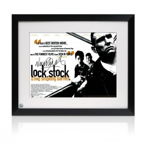 Vinnie Jones Signed Lock, Stock And Two Smoking Barrels Film Poster. Framed