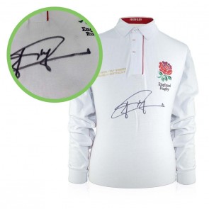 Jonny Wilkinson Signed England Rugby Shirt. Damaged B