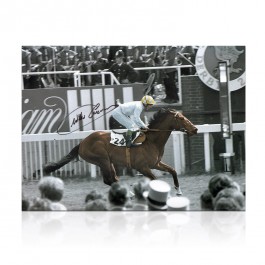 Willie Carson Signed Horse Racing Photo: Troy 