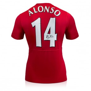 Xabi Alonso Back Signed Liverpool 2005 Football Shirt