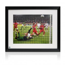 Xabi Alonso Signed Liverpool Football Photo: Istanbul Final. Framed
