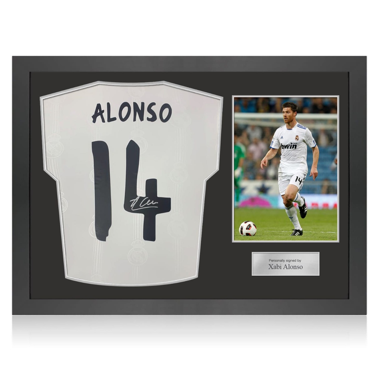 Xabi Alonso Signed Real Madrid 2022-23 Football Shirt. Icon Frame