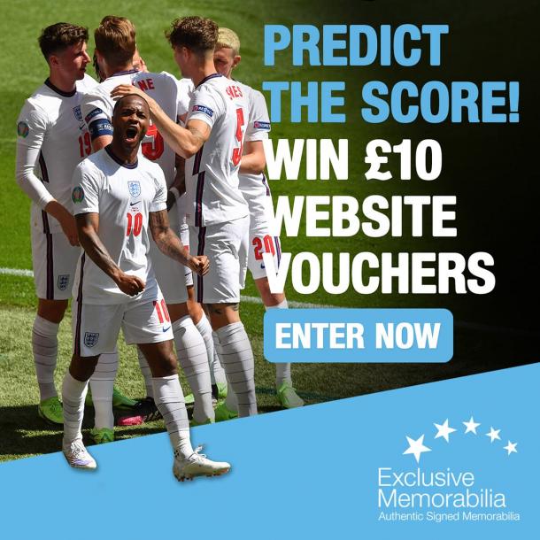 Predict the score and win a £10 voucher! 