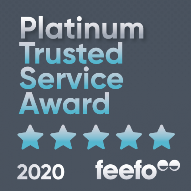 Feefo Platinum Trusted Service Award Winners! 