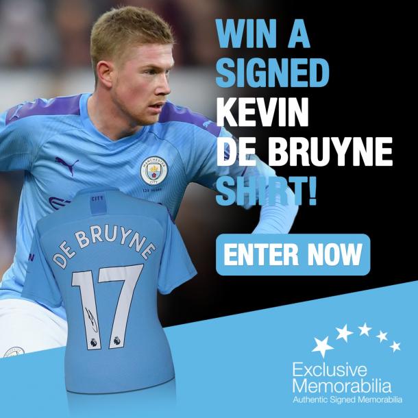 WIN a Kevin De Bruyne signed shirt! 