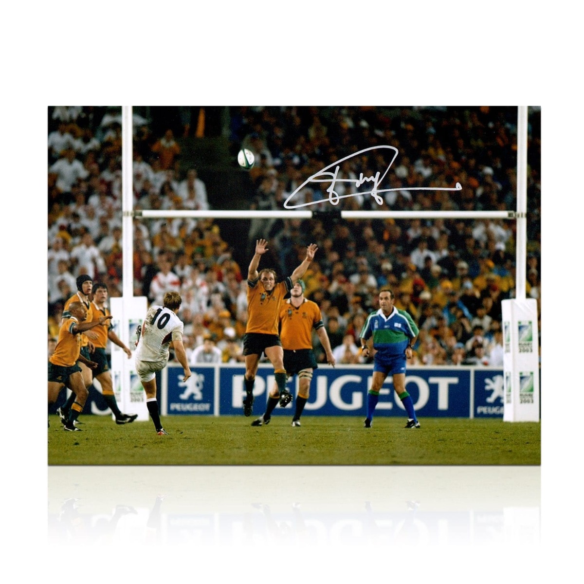 Jonny Wilkinson Signed 2003 Rugby World Cup Photo: The Drop-Kick