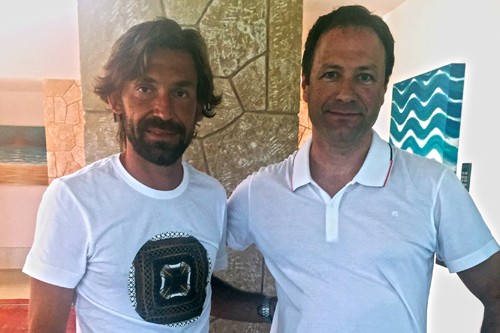 Andrea Pirlo with Tom